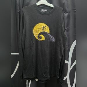 LuLaRoe Black Long Sleeve Tee with Yellow Graphic